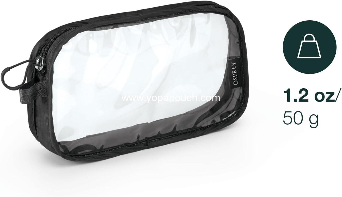 Wholesale Ultralight Clear Liquids Pouch for Travel, Black 3.5 oz - Supplier