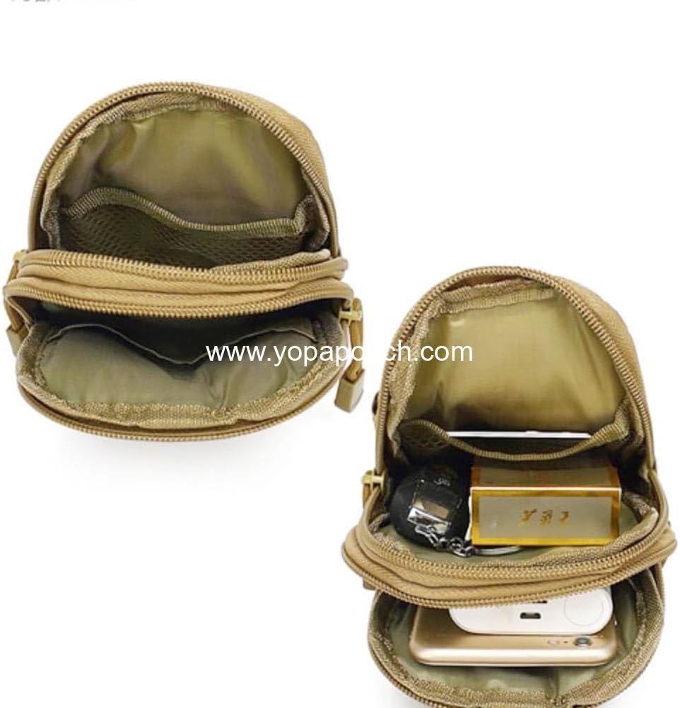 Wholesale Tactical Molle Pouch Universal EDC Waist Bag Outdoor Belt Gear Tool Gadget Pocket with Cell Phone Holster (Orange) - Supplier
