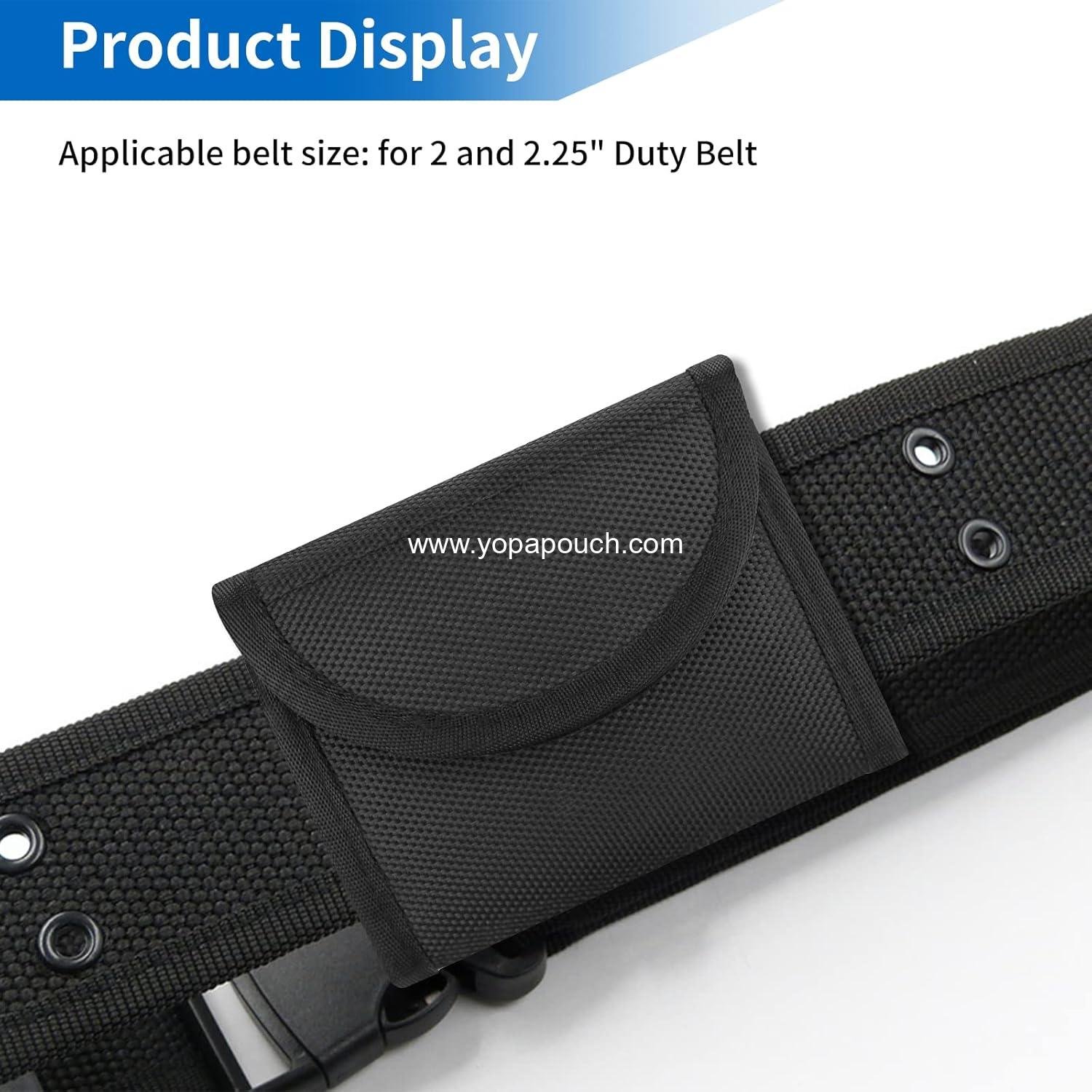 Wholesale Double Glove Pouch for Duty Belt, 1680D Nylon Latex Disposable Holder for Police Firefighters Manufacturer