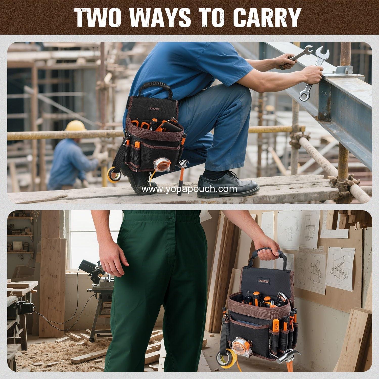Wholesale Adjustable Tool Pouch with 10 Pockets and Hammer Holder for Electricians, Carpenters, Plumbers, and HVAC Technicians - OEM Supplier Wholesale Adjustable Tool Pouch with 10 Pockets and Hammer Holder for Electricians, Carpenters, Plumbers, and HVAC Technicians - OEM Supplier