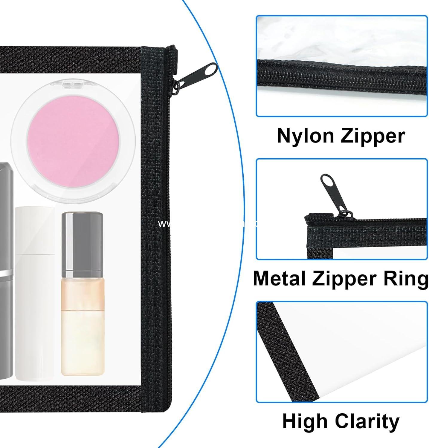 Wholesale Small Clear Makeup Pouches - 5 Pcs Mini Waterproof Cosmetic Bag with Zipper for Daily Use or Travel to Organize Small Items - Supplier