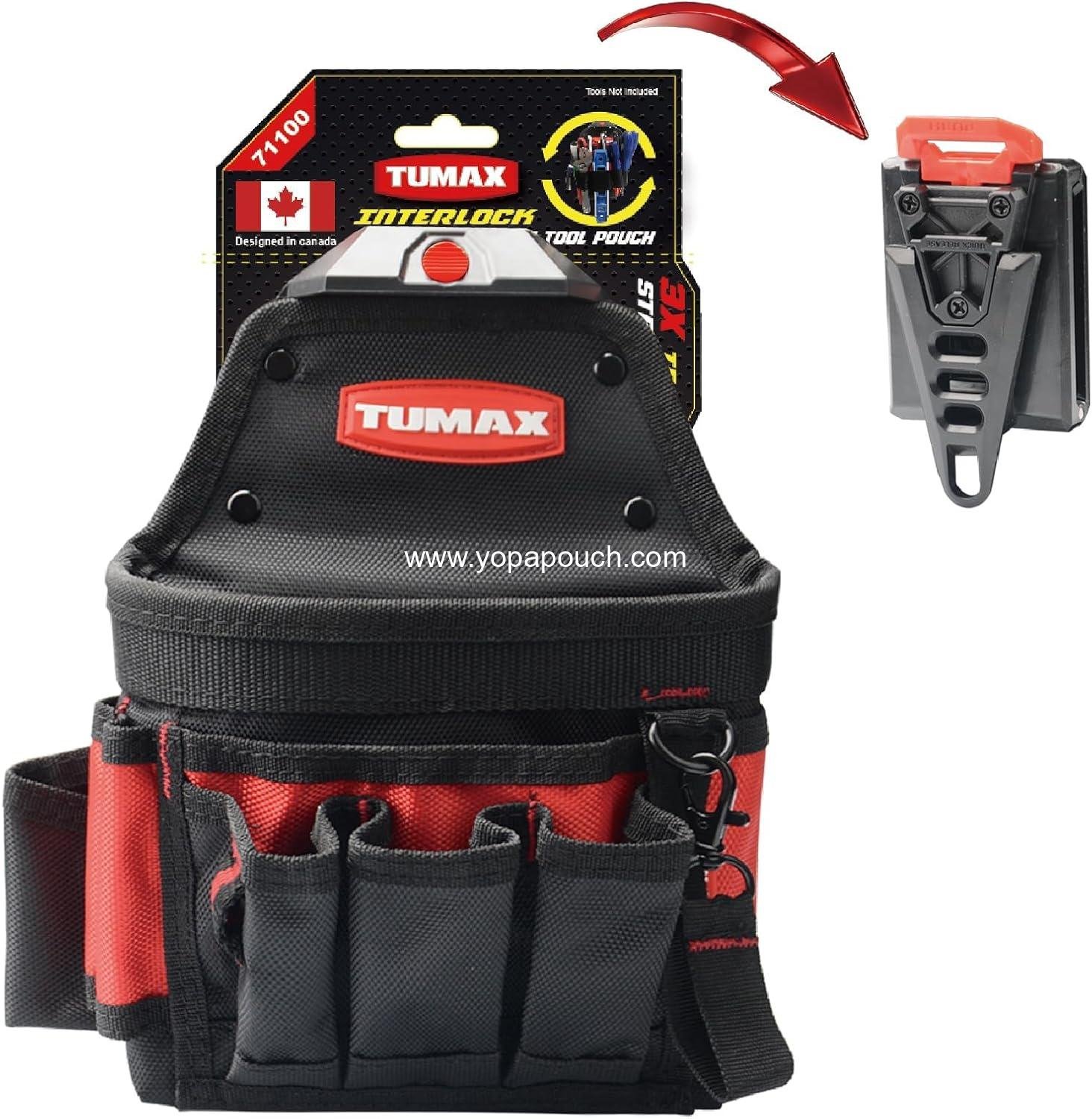 Wholesale Electrician Tool Pouch, 15-Pocket Tool Belt with Quick Release Clip, Mini Utility Organizer for Carpenter and Construction, OEM Supplier