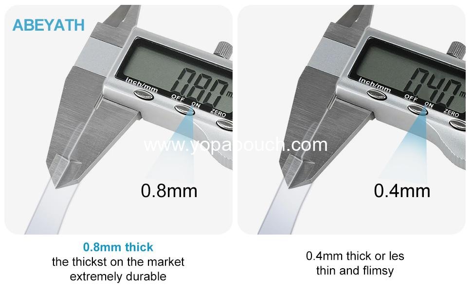 Wholesale 10 Pack Extra Thick Waterproof ID Card Name Badge Holders, Heavy Duty Clear PVC Vertical Sleeve, Resealable Pocket - Supplier