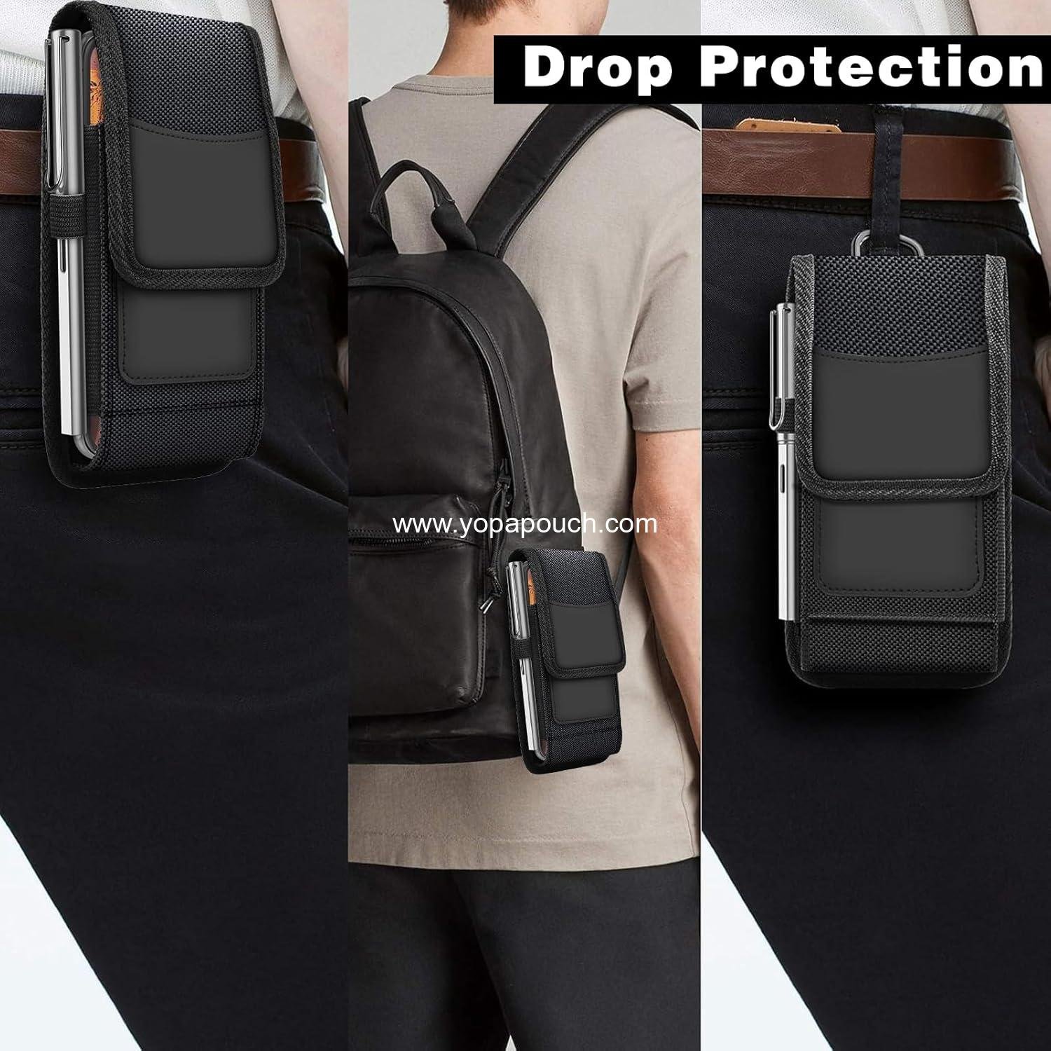 Wholesale Phone Holster for Galaxy S4 Mini A3 A5 2016 2017, Belt Clip Carrying Case Pouch with Card Holder for iPhone 5 6 7/8/SE 2022 12 13 Mini, Black Supplier
