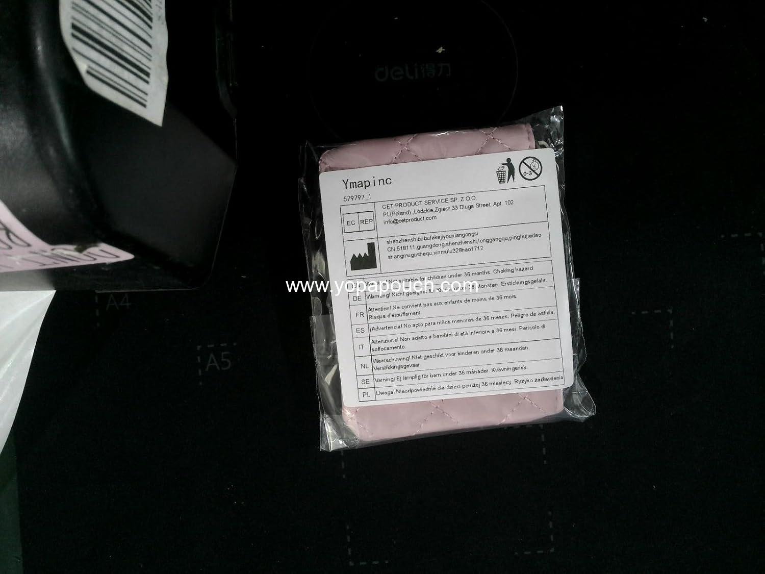 Wholesale Pink Zipper Coin Purse for Women - Rhombus PU Leather Mini Coin Bag with Keyring - Cute Change Pouch for Girls - ODM Supplier