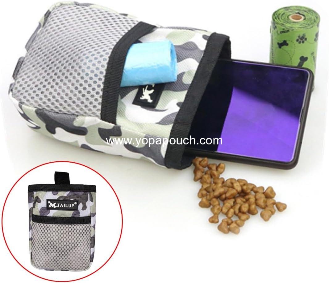 OEM Camouflage Dog Treat Pouch with Belt Clip - Waterproof Pet Training Bag, Hands-Free Snack Pouch for Dog Training, Walks & Outdoor Use, Easy-Access for Treats and Clickers, Poop Bags - Supplier