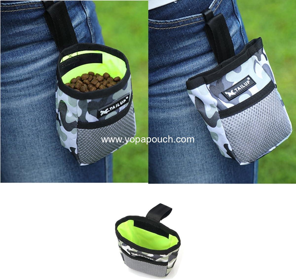 OEM Camouflage Dog Treat Pouch with Belt Clip - Waterproof Pet Training Bag, Hands-Free Snack Pouch for Dog Training, Walks & Outdoor Use, Easy-Access for Treats and Clickers, Poop Bags - Supplier