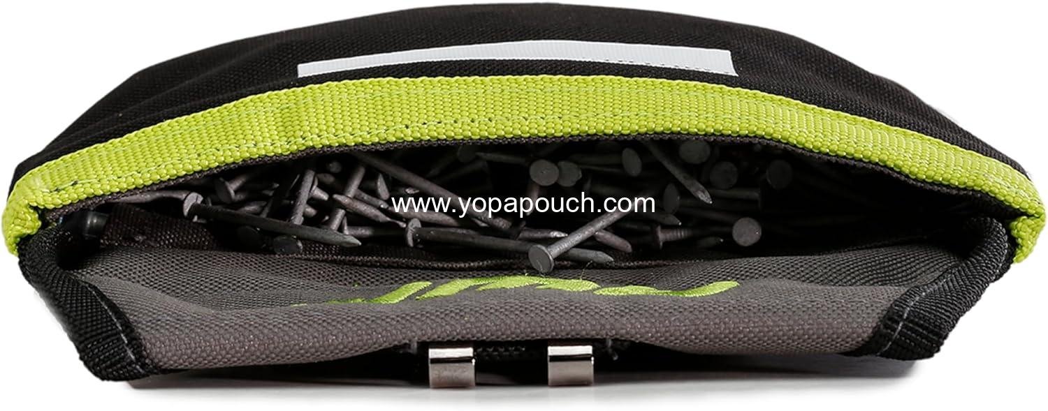 Wholesale Clip-on Fastener Tool Pouch - Small Utility Bag with Spring-Loaded Closure for Nails, Screws, and Electrical Accessories, 1L-039-2 Supplier