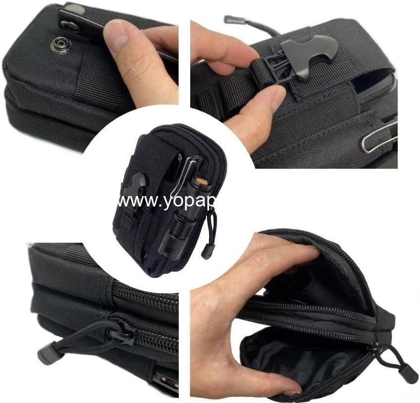 Wholesale Tactical Pouch Multipurpose Waist Bag Holster Military Waist Belt Wallet Phone Case with Zipper Compatible with Most Cell Phone Models - Black Manufacturer