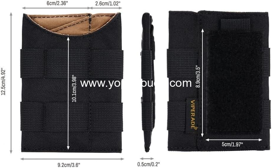 OEM EDC Pocket Organizer Tool Pouch, Multitool Sheath with Patch Area for DIY, 3 Slip Pockets for Outdoor Activities, Daily Carry, Wholesale Supplier