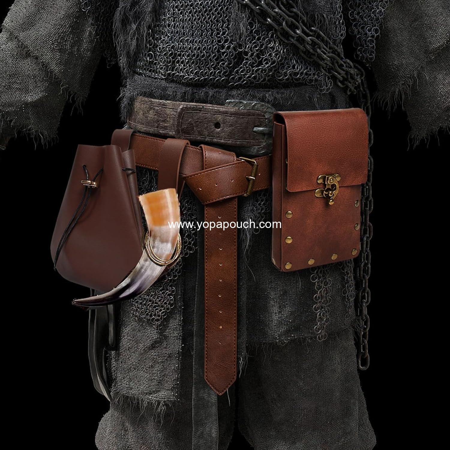 Wholesale Retro Belt Pouch Waist Bag Fanny Pack Cellphone Holder Steampunk Medieval Renaissance Purse Costume Accessory - Manufacturer