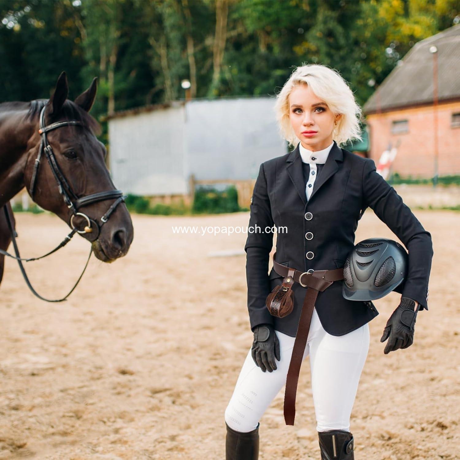 Wholesale Medieval Leather Belts Set with Pouch - 2 Pcs Renaissance Drawstring Bag for Halloween Cosplay, Vintage Knight Waist Bag, ODM