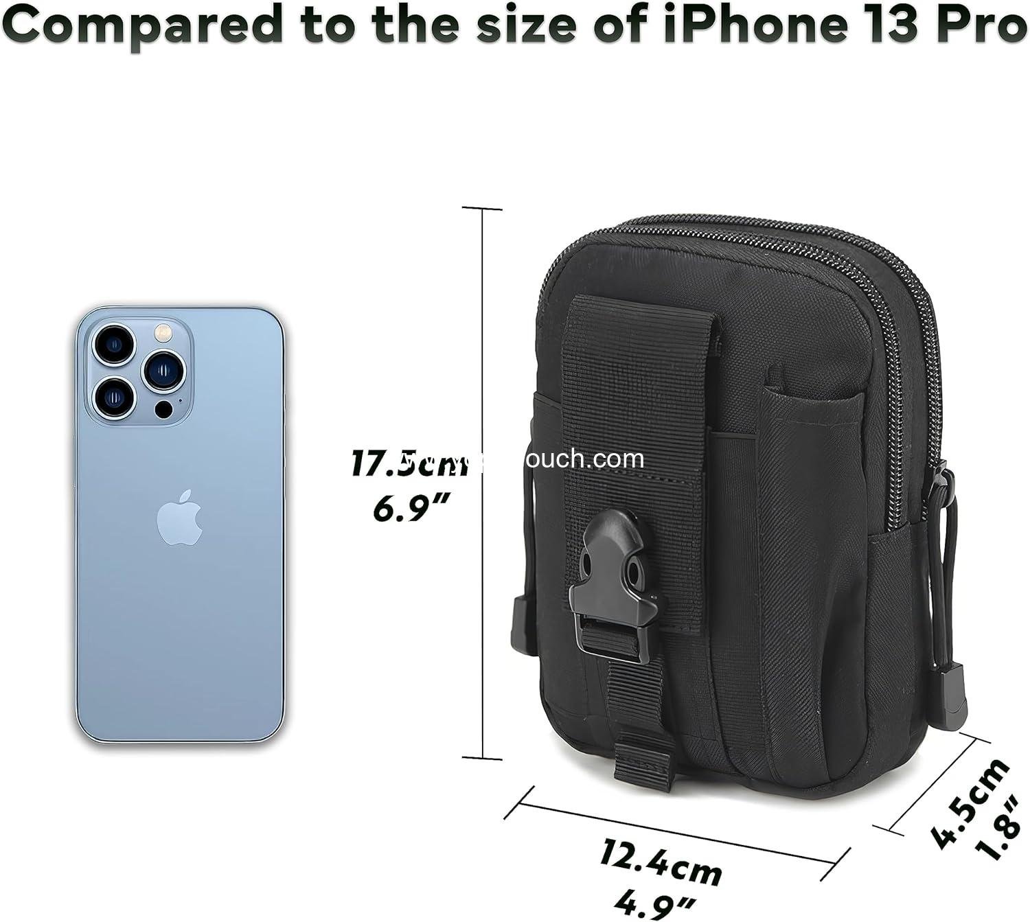 Wholesale Tactical Waist Pouch EDC Outdoor Bag with Phone Belt Clip Holder for Smartphone - Manufacturer