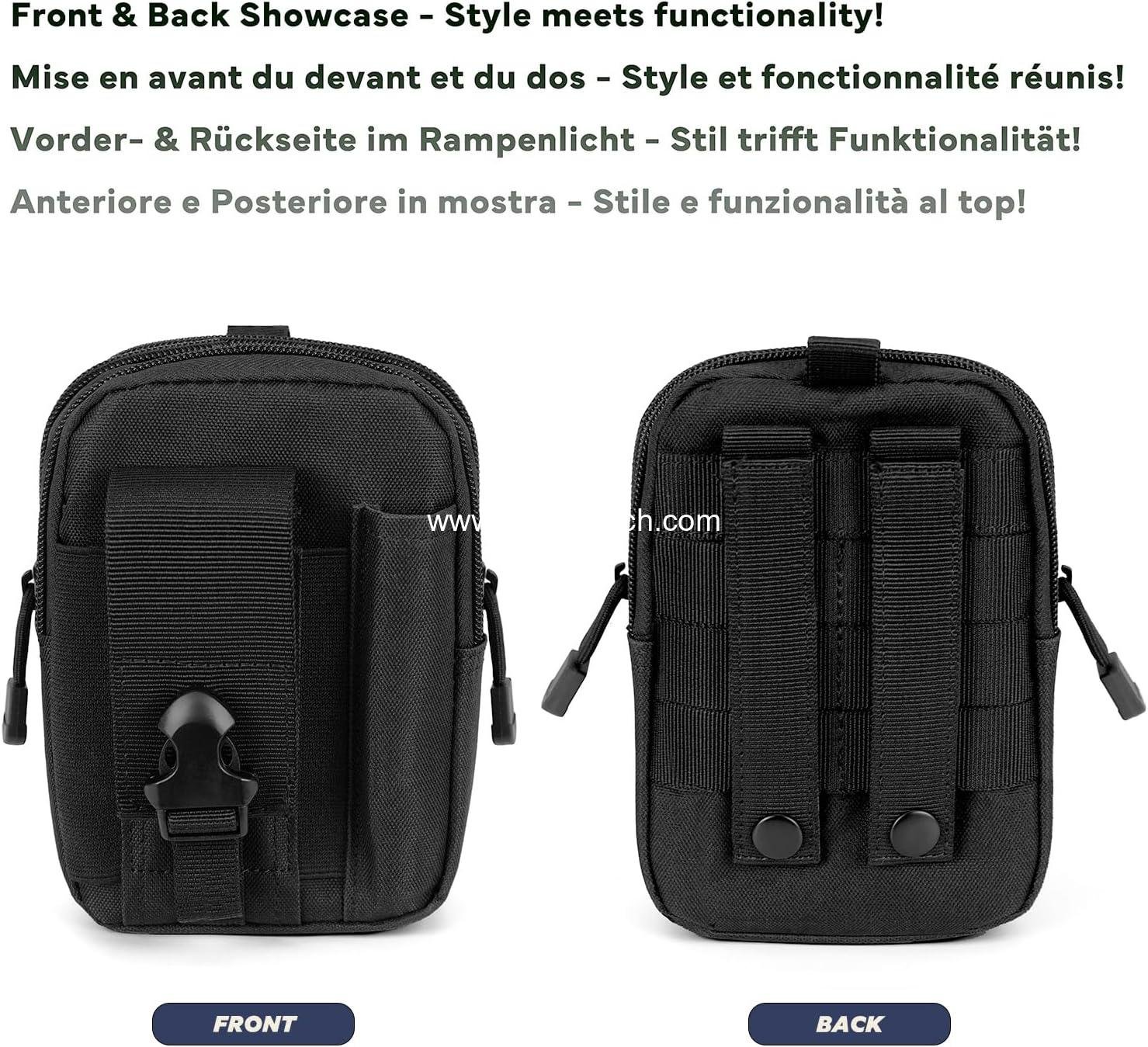 Wholesale Tactical Waist Pouch EDC Outdoor Bag with Phone Belt Clip Holder for Smartphone - Manufacturer