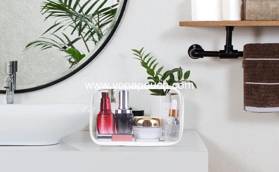 Wholesale 3 Pcs Clear Zipper Pouch, PVC Cosmetic Travel Bag, Portable Organizer Bins, Durable Makeup Bags for Toy Storage & Pencil Case (13.8 + 9.9 + 7.5 Inch) Supplier