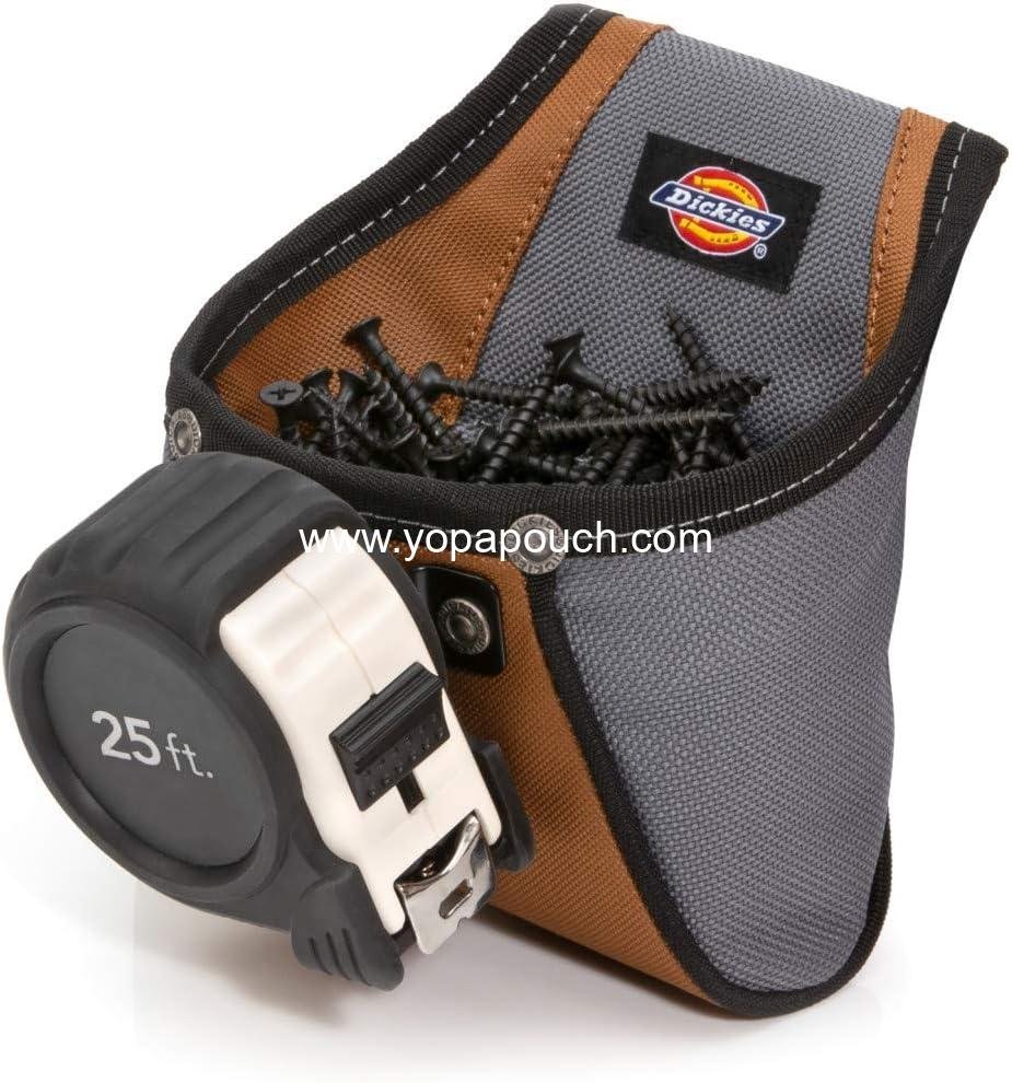 Wholesale Rigid Nail/Screw Work Pouch with Tape Measure Clip, Universal-Fit Steel Clip for Tool Belt, Riveted Seams Built to Last Supplier