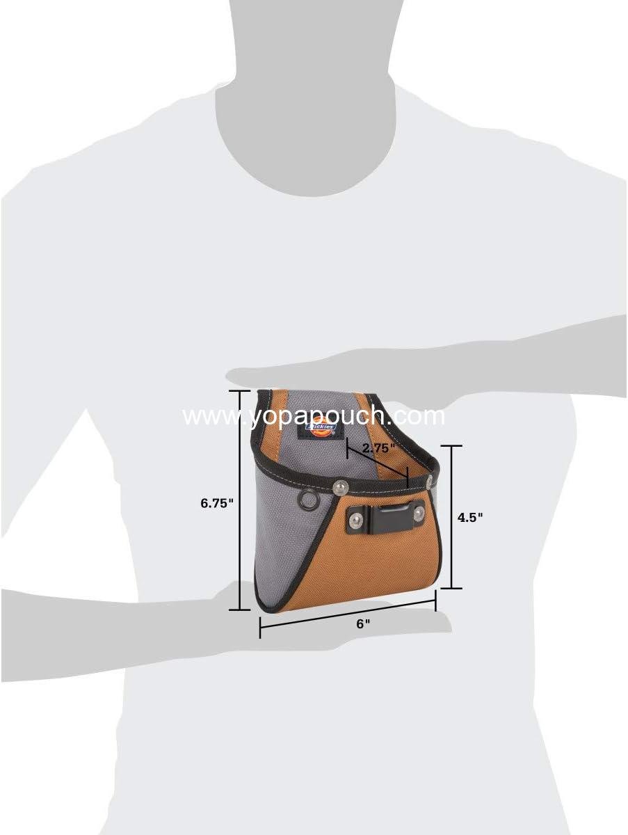 Wholesale Rigid Nail/Screw Work Pouch with Tape Measure Clip, Universal-Fit Steel Clip for Tool Belt, Riveted Seams Built to Last Supplier