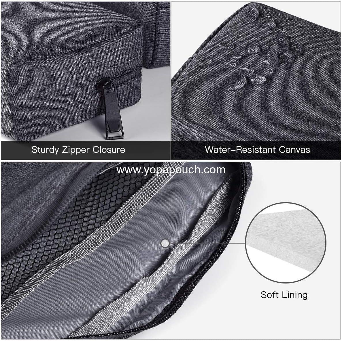 Wholesale Universal Electronics Accessories Carrying Case Set, 2PCS Large + Small Portable Storage Pouch, Travel Cosmetic Bag, Cable Organizer for Hard Drive, Mouse, Power Bank, Adapter, Cellphone, Space Gray, Supplier