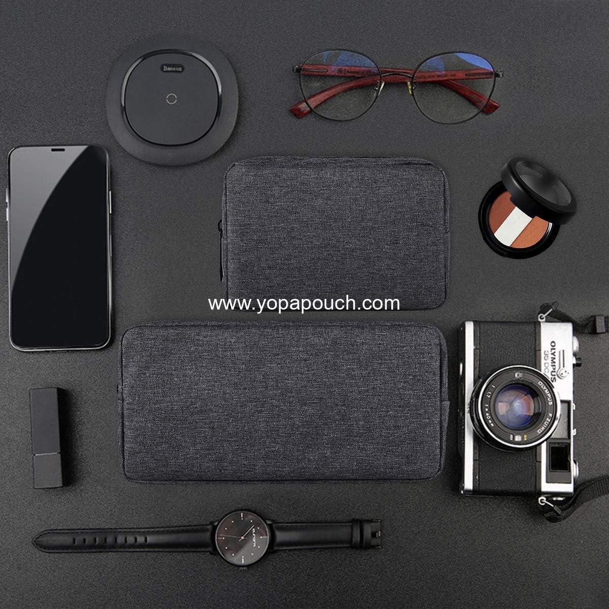 Wholesale Universal Electronics Accessories Carrying Case Set, 2PCS Large + Small Portable Storage Pouch, Travel Cosmetic Bag, Cable Organizer for Hard Drive, Mouse, Power Bank, Adapter, Cellphone, Space Gray, Supplier