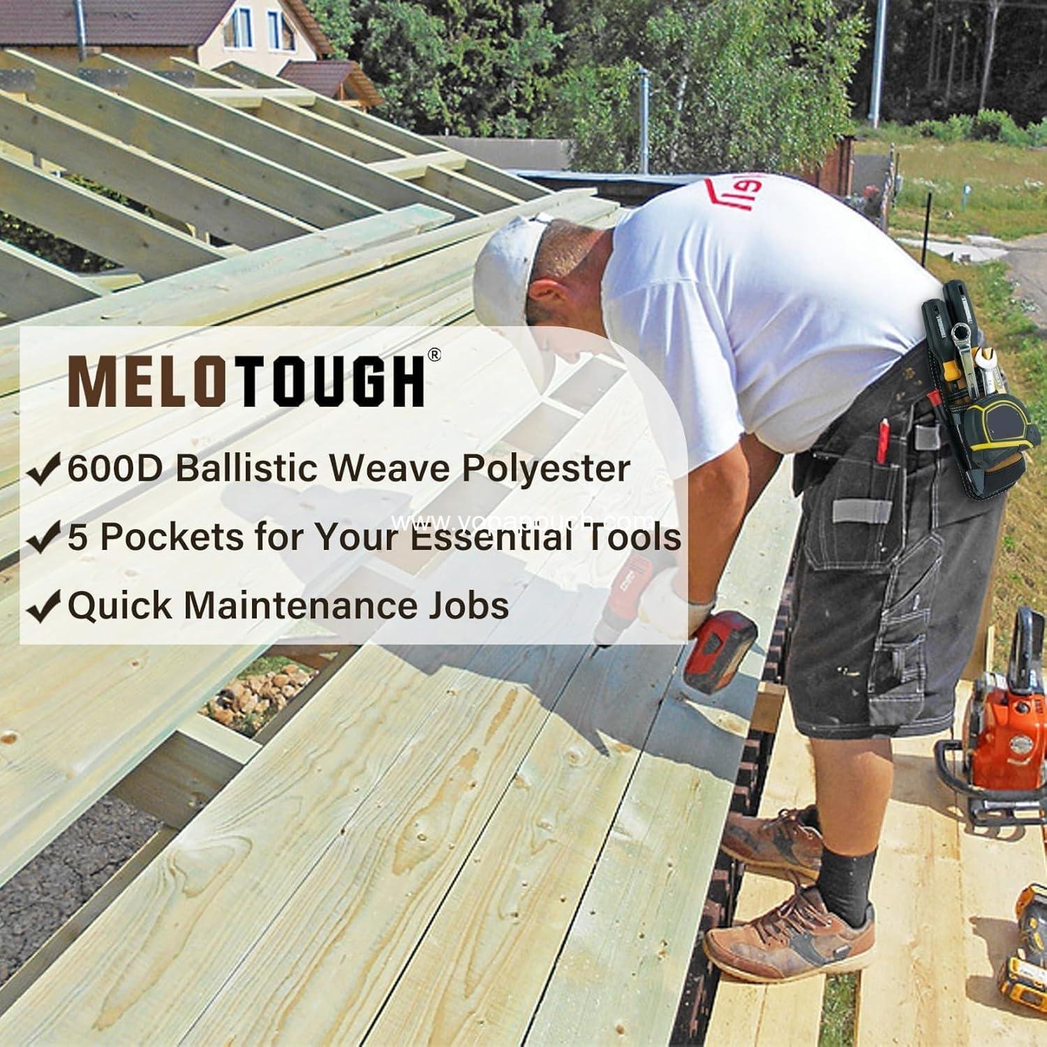 Wholesale Small Tool Pouch Electrician Clip-On Tool Belt Holder Mini Tool Holder with Snap Clip Supplier