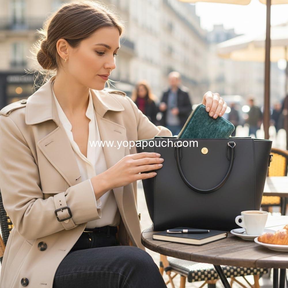 Wholesale Travel Jewelry Case - Portable Zippered Pocket Organizer for Bracelets, Rings, and Earrings - Velvet Storage Bag (Green) - Supplier