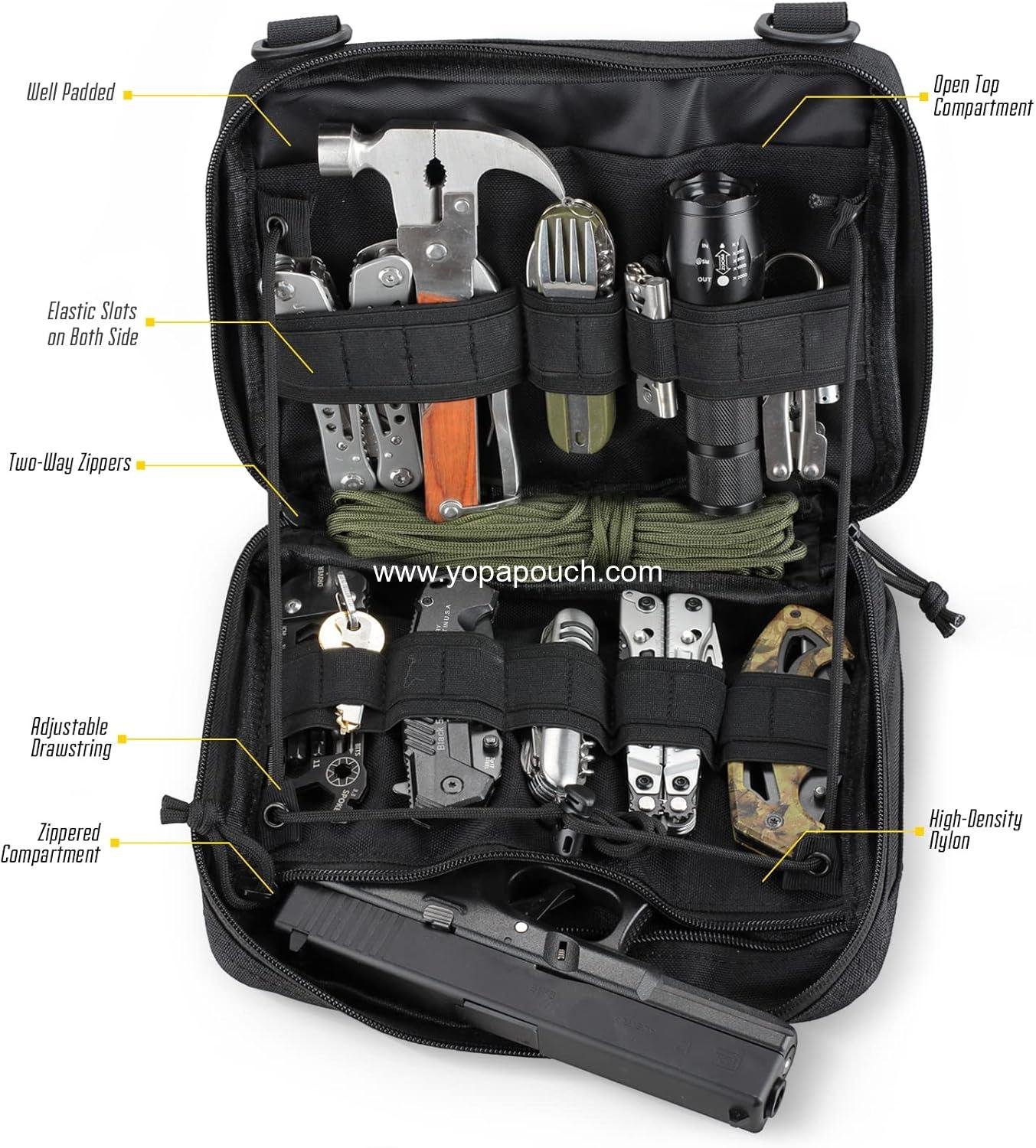 Wholesale Tactical Admin Molle Pouch Medical EDC EMT Utility Bag Shell Design Attachment 1000D Nylon Hiking Belt Bags Supplier