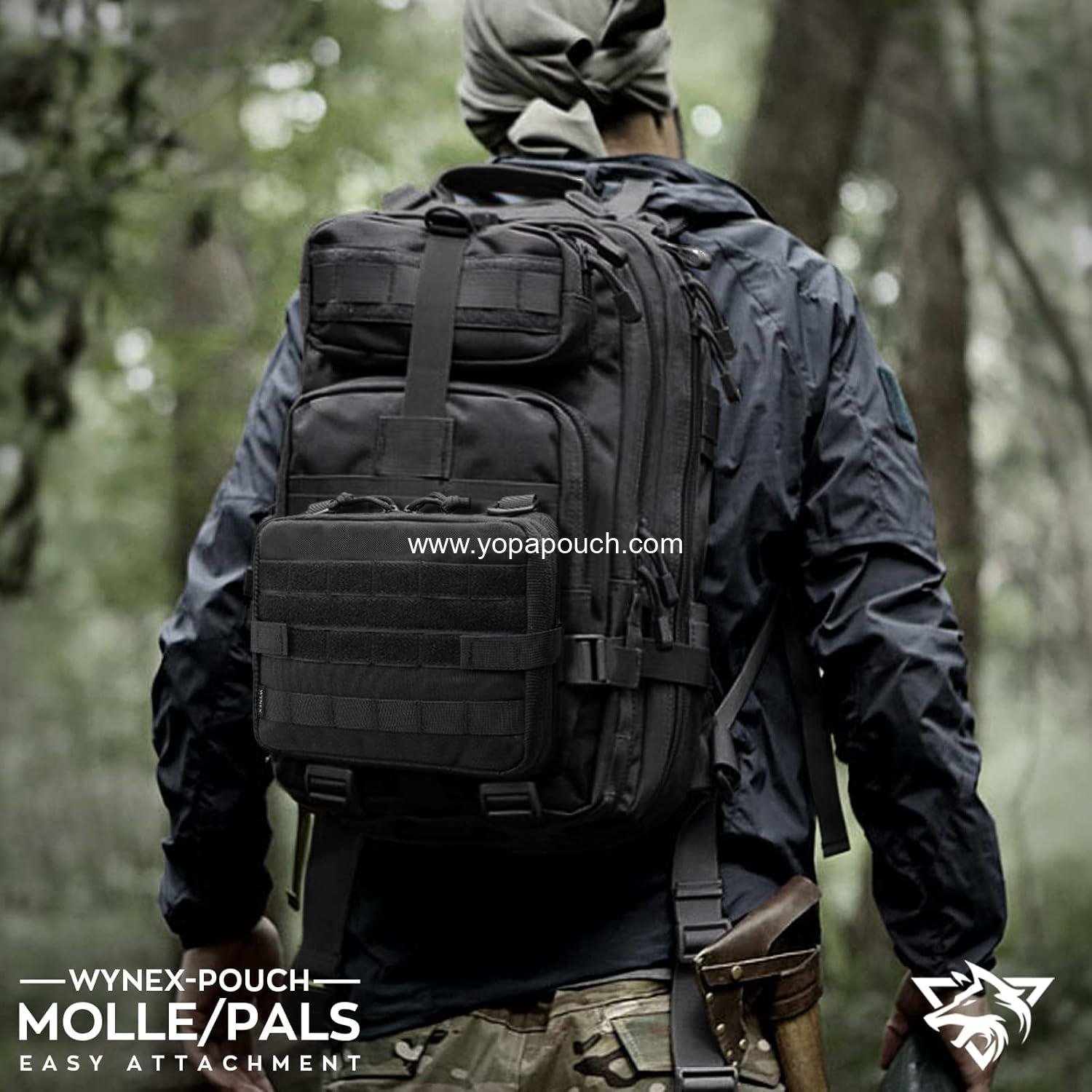 Wholesale Tactical Admin Molle Pouch Medical EDC EMT Utility Bag Shell Design Attachment 1000D Nylon Hiking Belt Bags Supplier