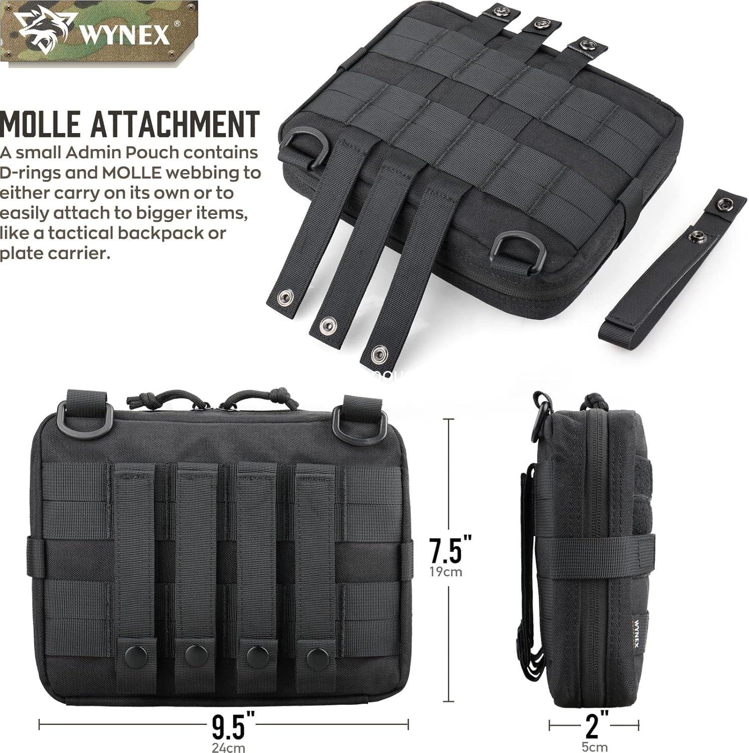 Wholesale Tactical Admin Molle Pouch Medical EDC EMT Utility Bag Shell Design Attachment 1000D Nylon Hiking Belt Bags Supplier