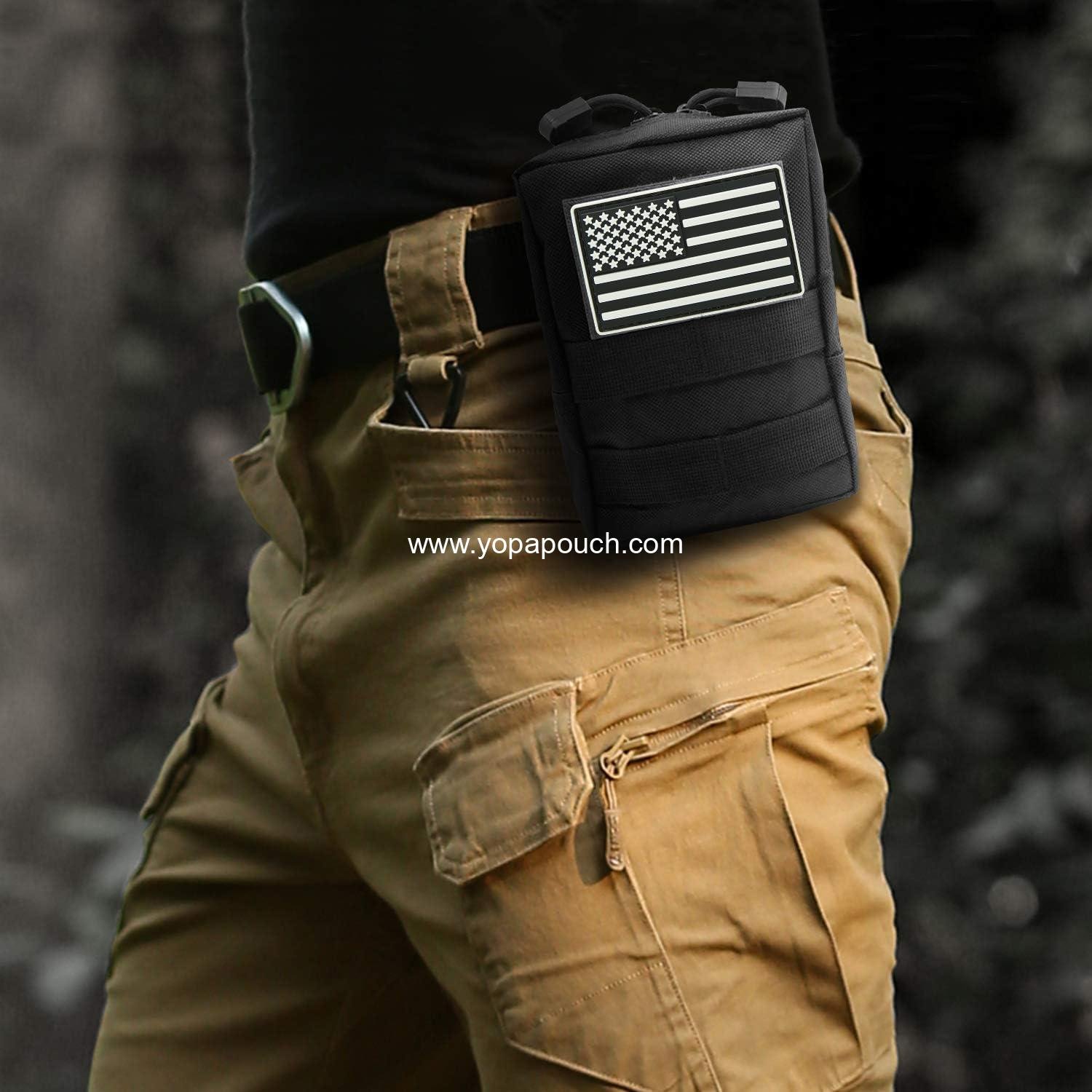 Wholesale Small Molle Pouches - Tactical Compact Water-Resistant EDC Utility Belt Waist Pack Bag 2 Pack Manufacturer