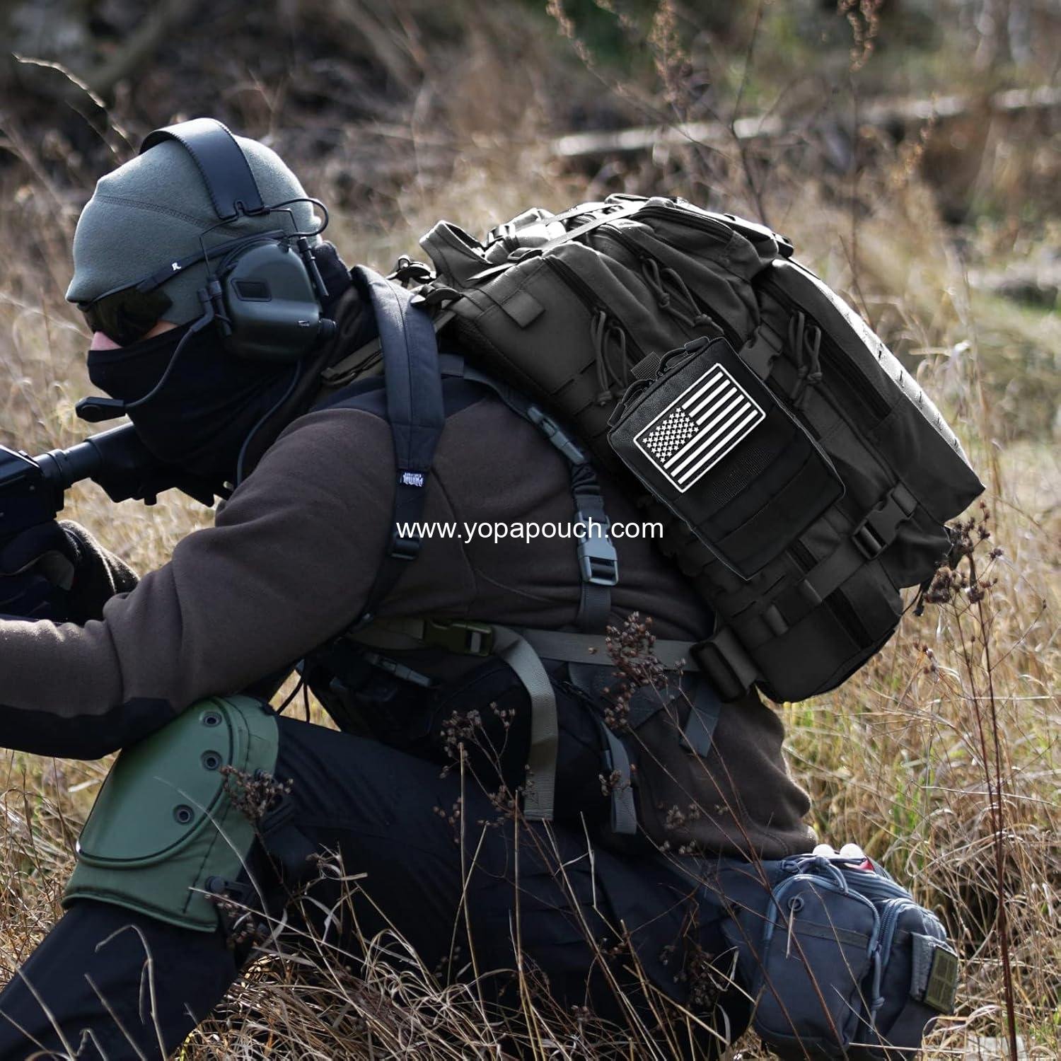 Wholesale Small Molle Pouches - Tactical Compact Water-Resistant EDC Utility Belt Waist Pack Bag 2 Pack Manufacturer