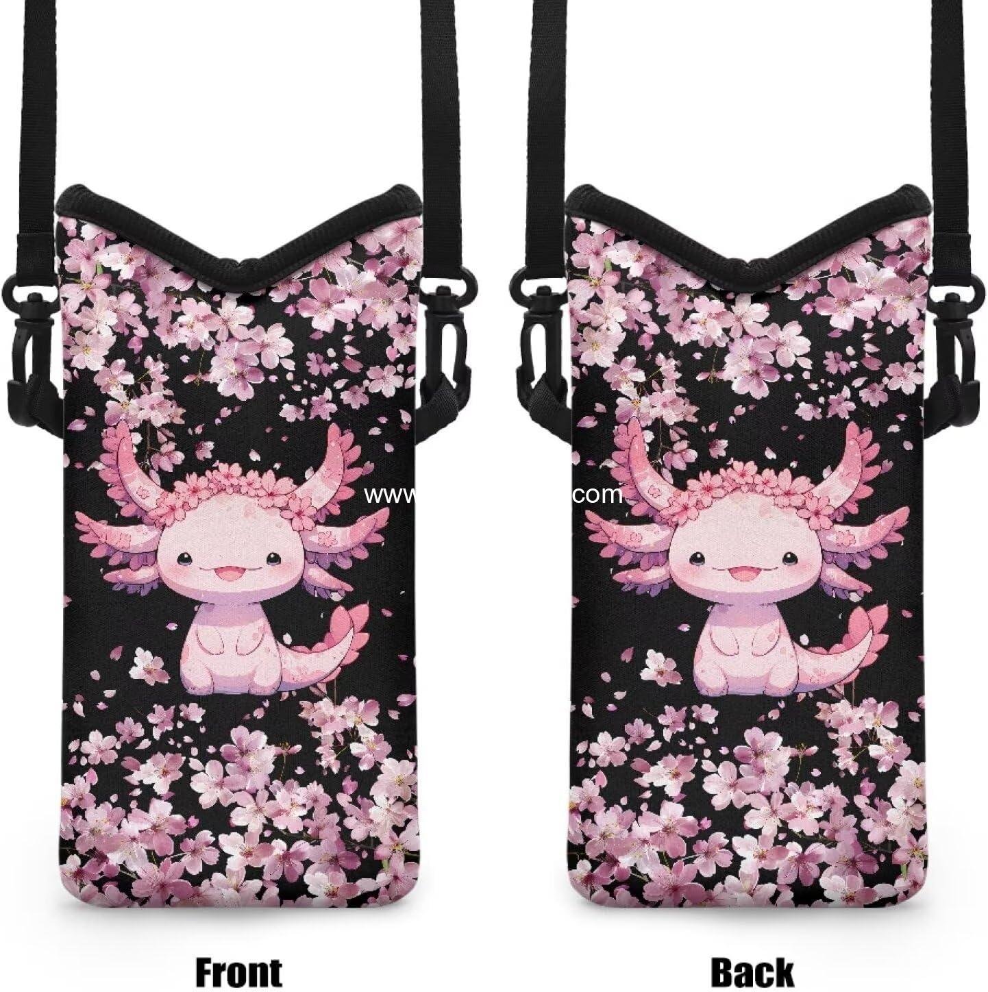 Wholesale Shockproof Neoprene Phone Bag Soft Cellphone Sleeve Pouch with Adjustable Crossbody Strap, 4 x 8 Inch - Supplier