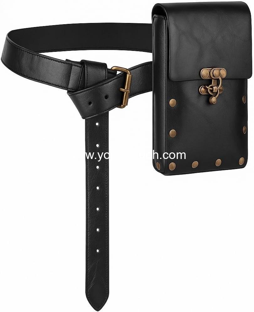 Renaissance Costume Retro Belt Pouch Steampunk Waist Bag Medieval Casual Daypack Gothic Festival Cosplay Halloween Accessory