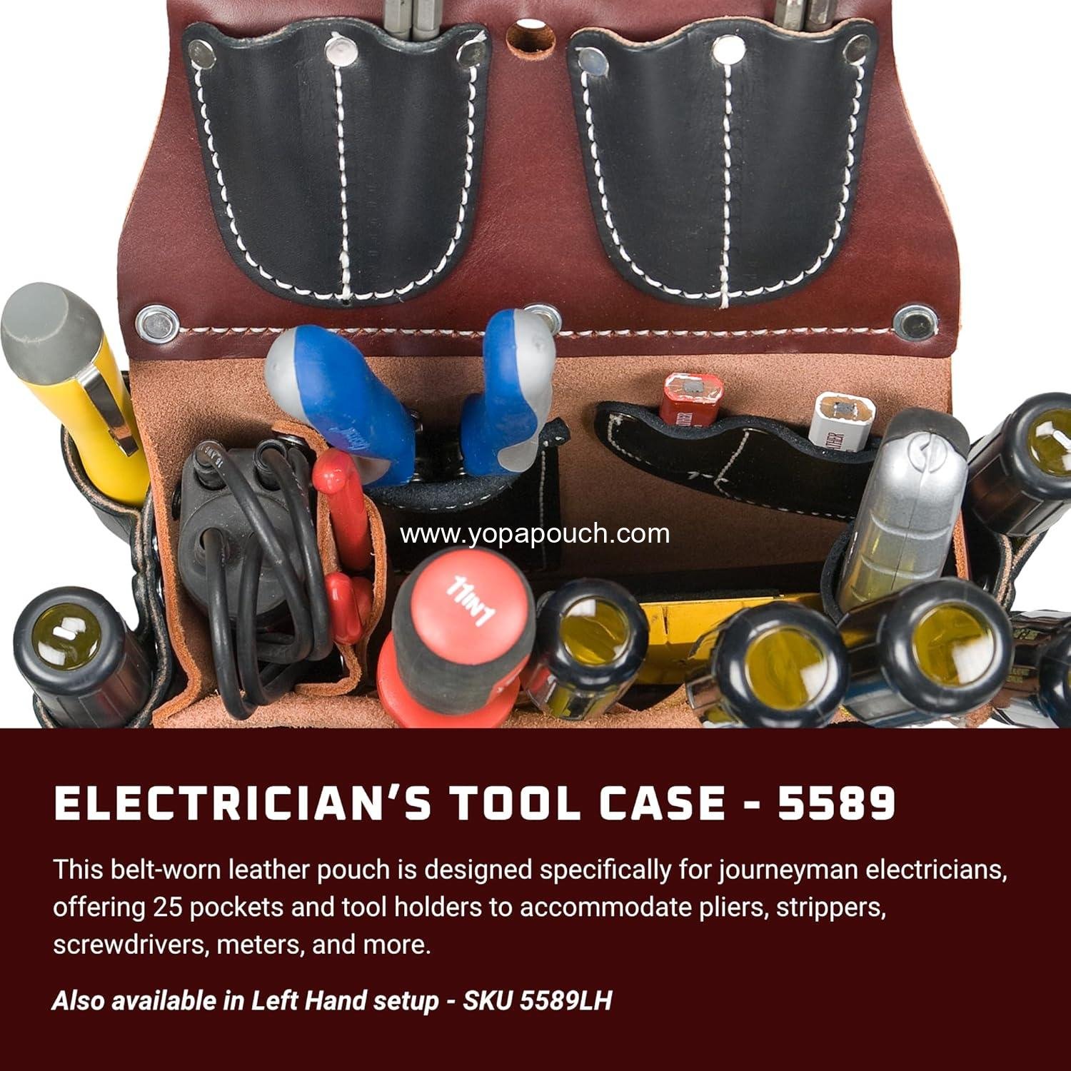 Wholesale Electrician’s Tool Case - Right Hand - 25 Pockets & Holders - OEM Supplier