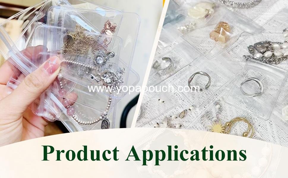 Wholesale 30Pcs Anti-Tarnish Jewelry Bags Clear PVC Storage Pouches with Zipper for Earrings and Bracelets 5.9x5.9 in - Supplier
