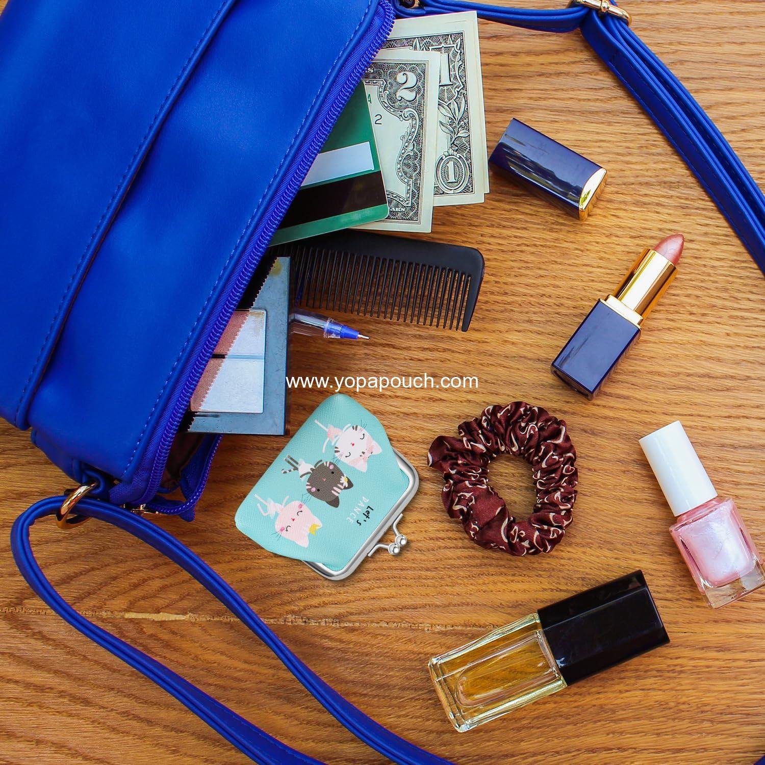 Wholesale Cute Coin Purse Mini Kiss-Lock Change Pouch for Women Kids Girls for Cash and Coins Supplier