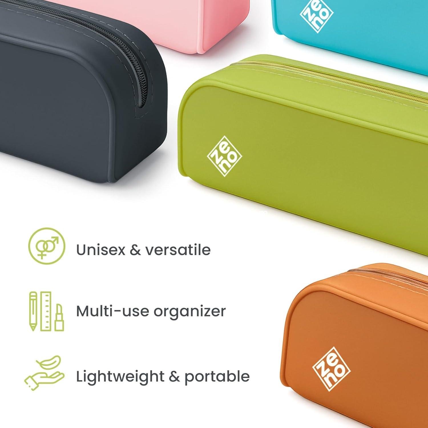 Wholesale Aesthetic Silicone Pencil Case – Cute Beige Makeup Bag, Travel Pouch, Small Stationery Organizer for Women & Teens – Beige Seashell Supplier