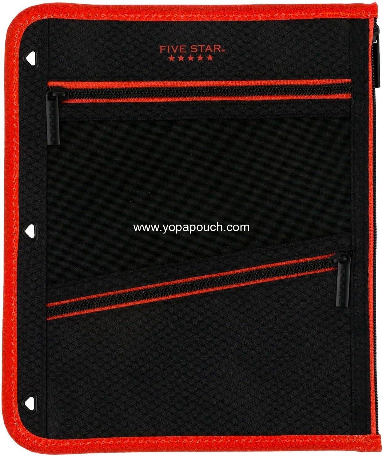 Wholesale 3-Pocket Zipper Pencil Pouch, Fits 3-Ring Binder, Random Color Shipped, 1 Count (50642) - Supplier