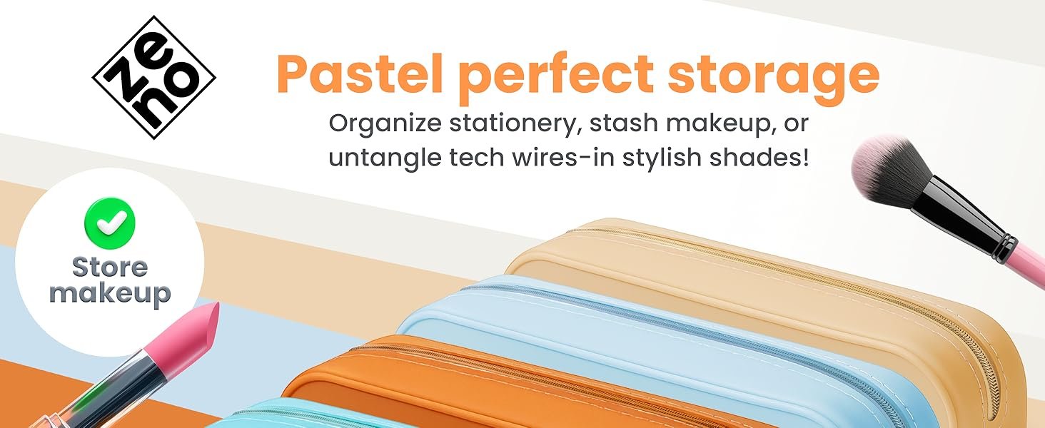 Wholesale Aesthetic Silicone Pencil Case – Cute Beige Makeup Bag, Travel Pouch, Small Stationery Organizer for Women & Teens – Beige Seashell Supplier