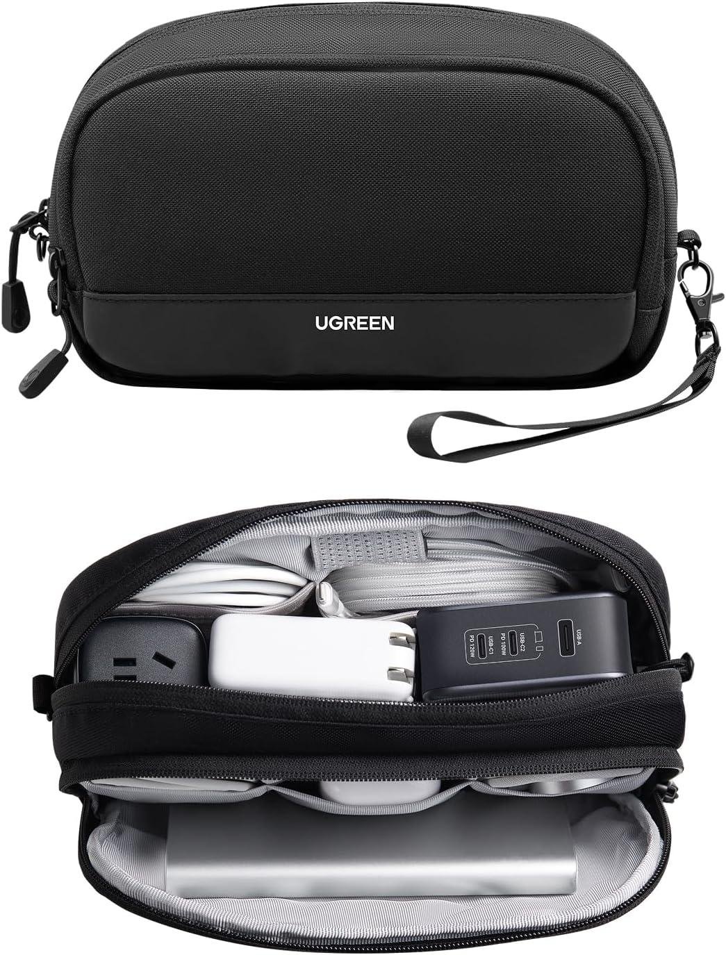 Wholesale Multifunctional Electronics Organizer Travel Case Bag for Cables, SD Cards, Earbuds, Chargers, USB Adapters, and Accessories - Medium Size Supplier