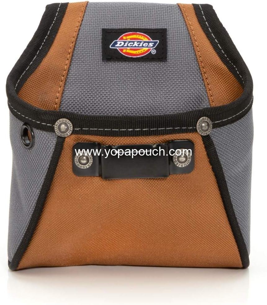 Wholesale Rigid Nail/Screw Work Pouch with Tape Measure Clip, Universal-Fit Steel Clip for Tool Belt, Riveted Seams Built to Last Supplier