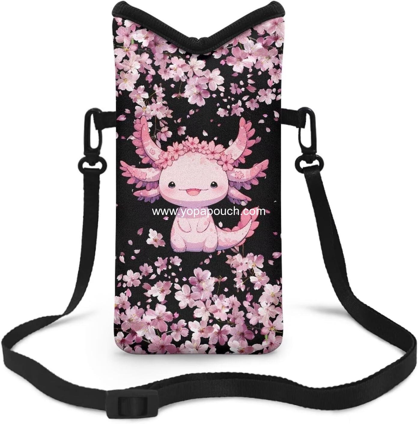 Wholesale Shockproof Neoprene Phone Bag Soft Cellphone Sleeve Pouch with Adjustable Crossbody Strap, 4 x 8 Inch - Supplier