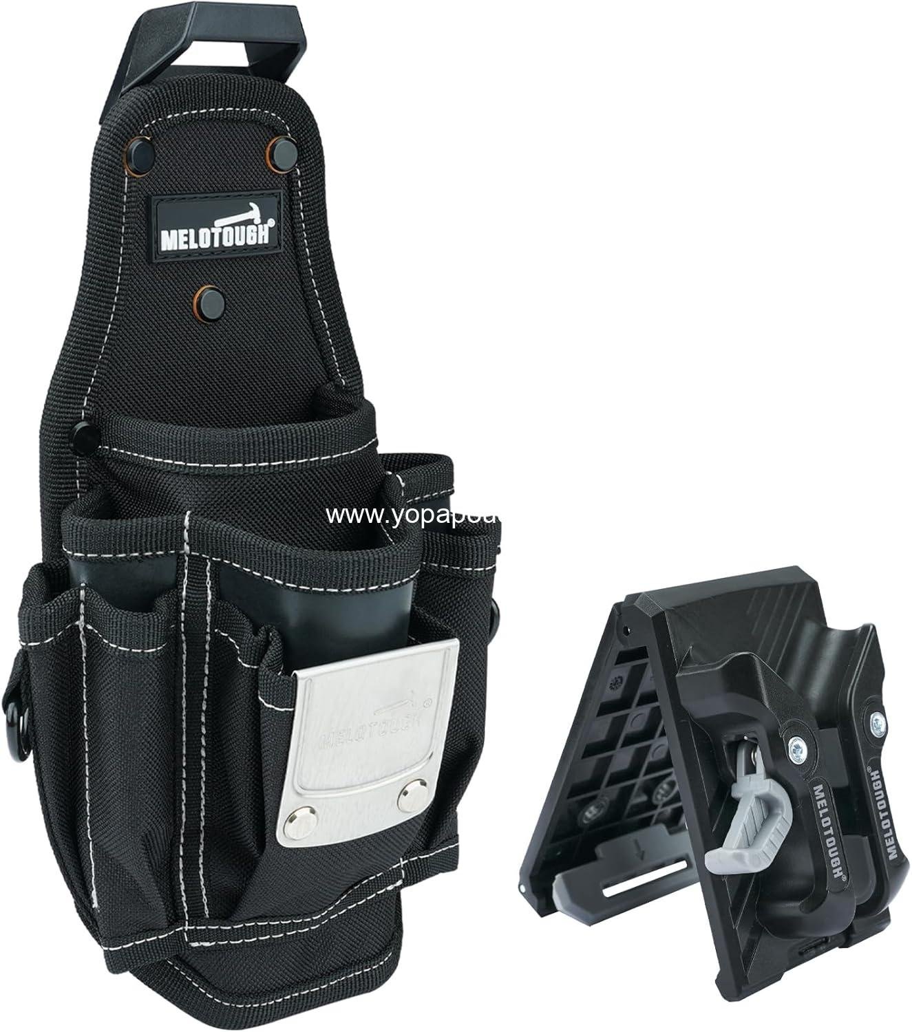 Wholesale Small Tool Pouch with Quick Release Belt Clip, Clip-On Tool Holder Accessory for Larger Pockets & Loop - OEM Supplier