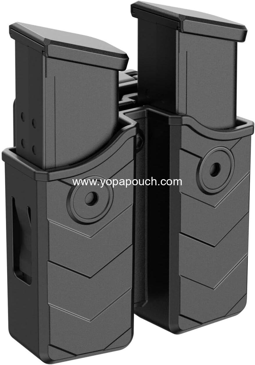 Wholesale Universal Double Magazine Pouch - Dual Stack Mag Holster with Adjustable Retention for Popular Pistol Models  - Factory