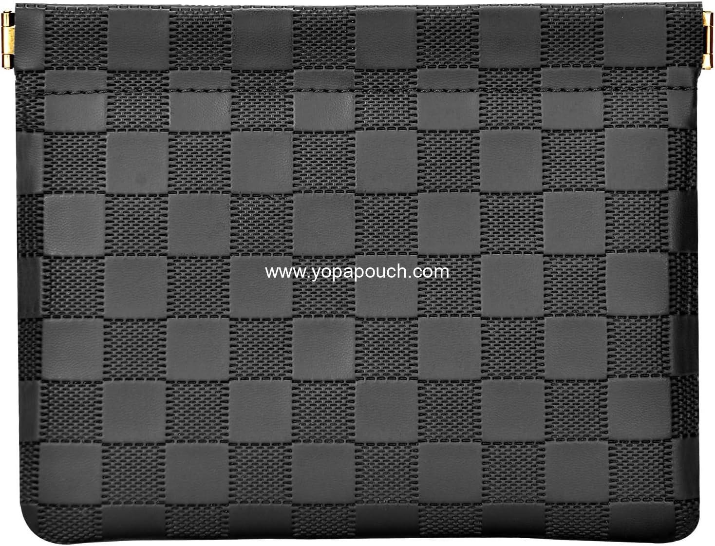 Wholesale Waterproof Leather Pocket Cosmetic Bag for Purse - Coin Purse and Lipstick Organizer, Travel Kit Storage Pouch, Portable No Zipper Self-closing Small Makeup Pouch for Women - Supplier