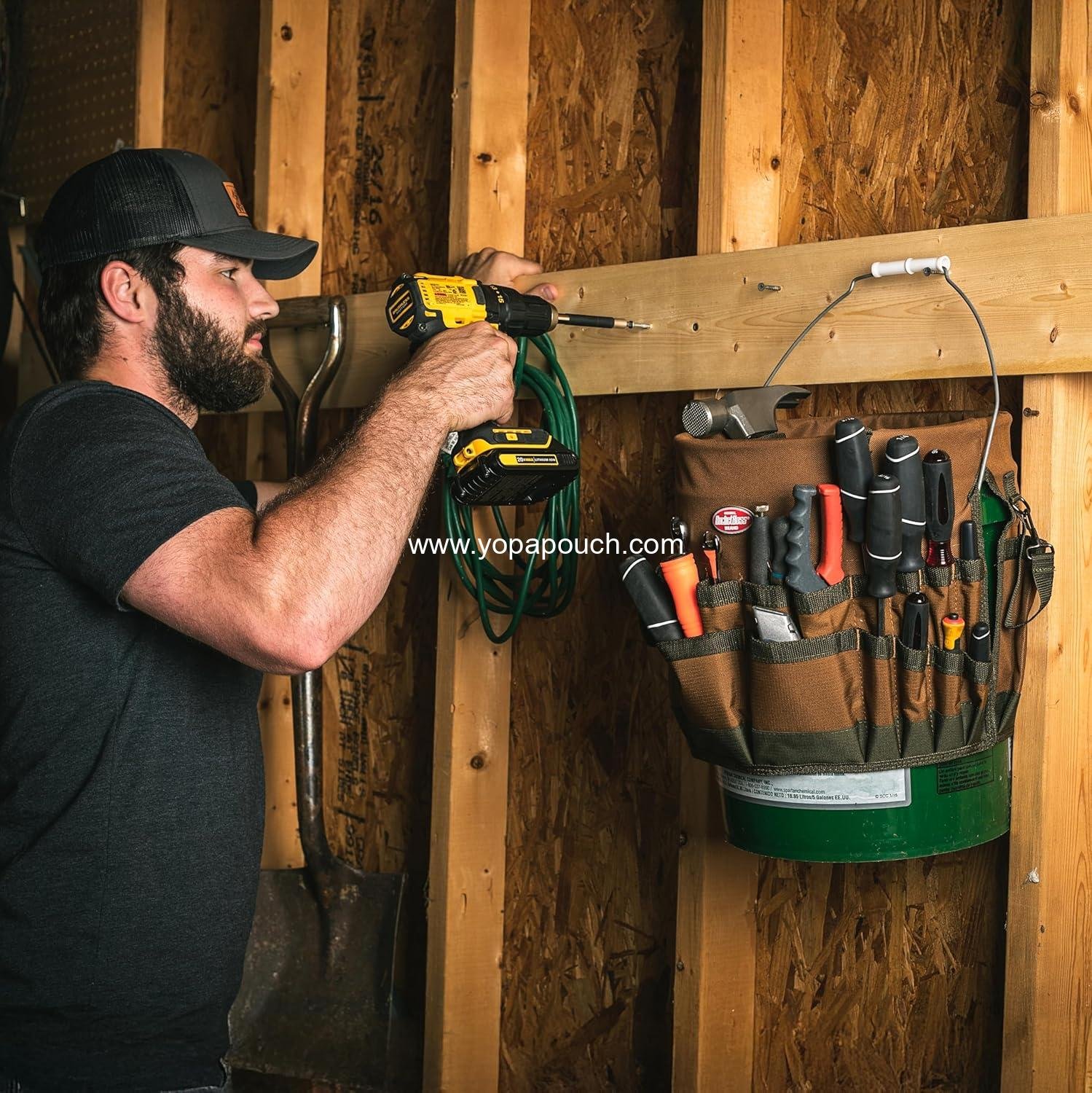 Wholesale Bucket Tool Organizer, Brown, 10030 - Factory