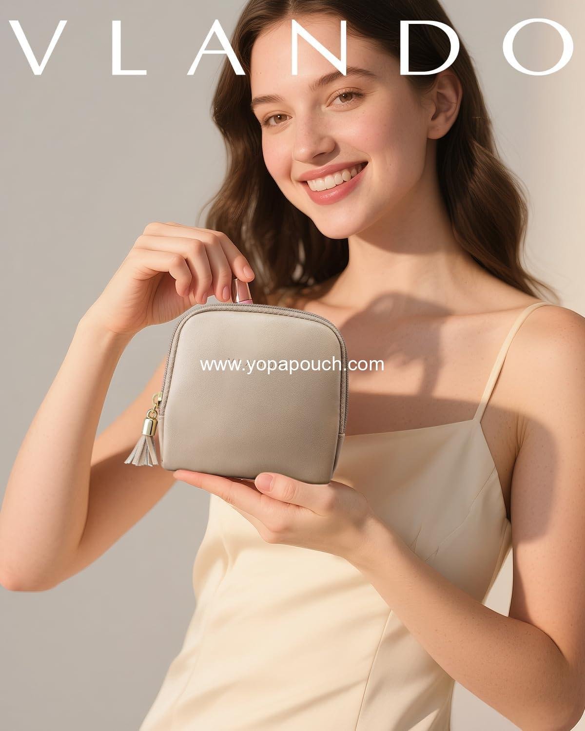 Wholesale Velvet Jewelry Travel Case Pouch with Zipper, Organizer Storage Bag for Bracelets, Rings, Earrings - Travel Essentials Gifts for Women and Girls - Toffee Supplier