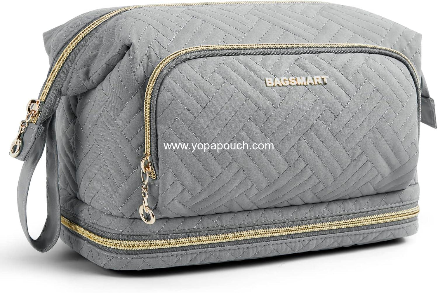 OEM Large Wide-Open Travel Makeup Bag, Cosmetic Organizer Case for Women, Ideal for Toiletries and Brushes - Supplier