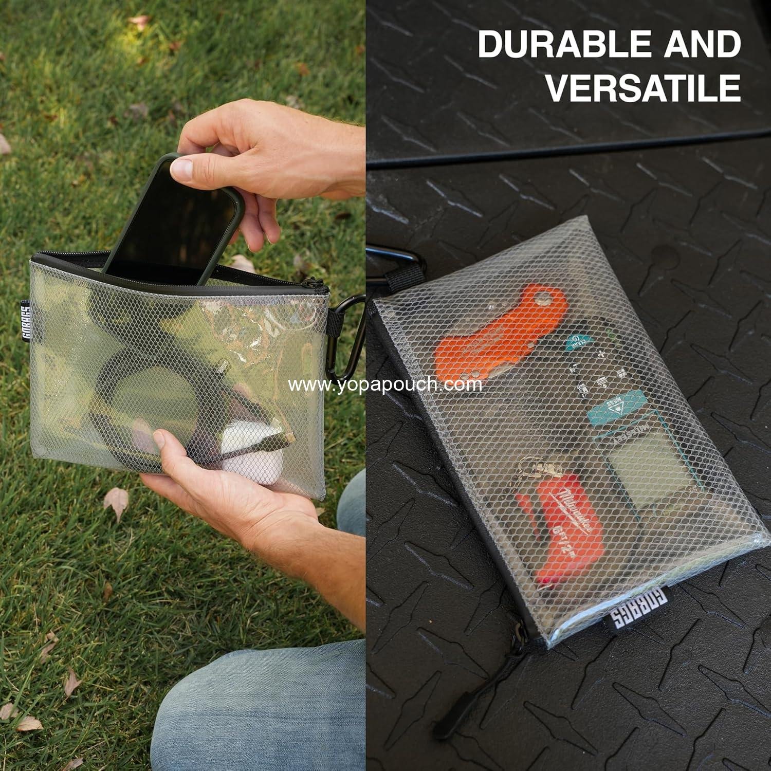 Wholesale Multi-Size Clear Zipper Pouch (4-Pack) – Cable Organizer & Travel Gear Bag for Electronics, Camera Accessories, Tool Storage & Small Tech - Supplier