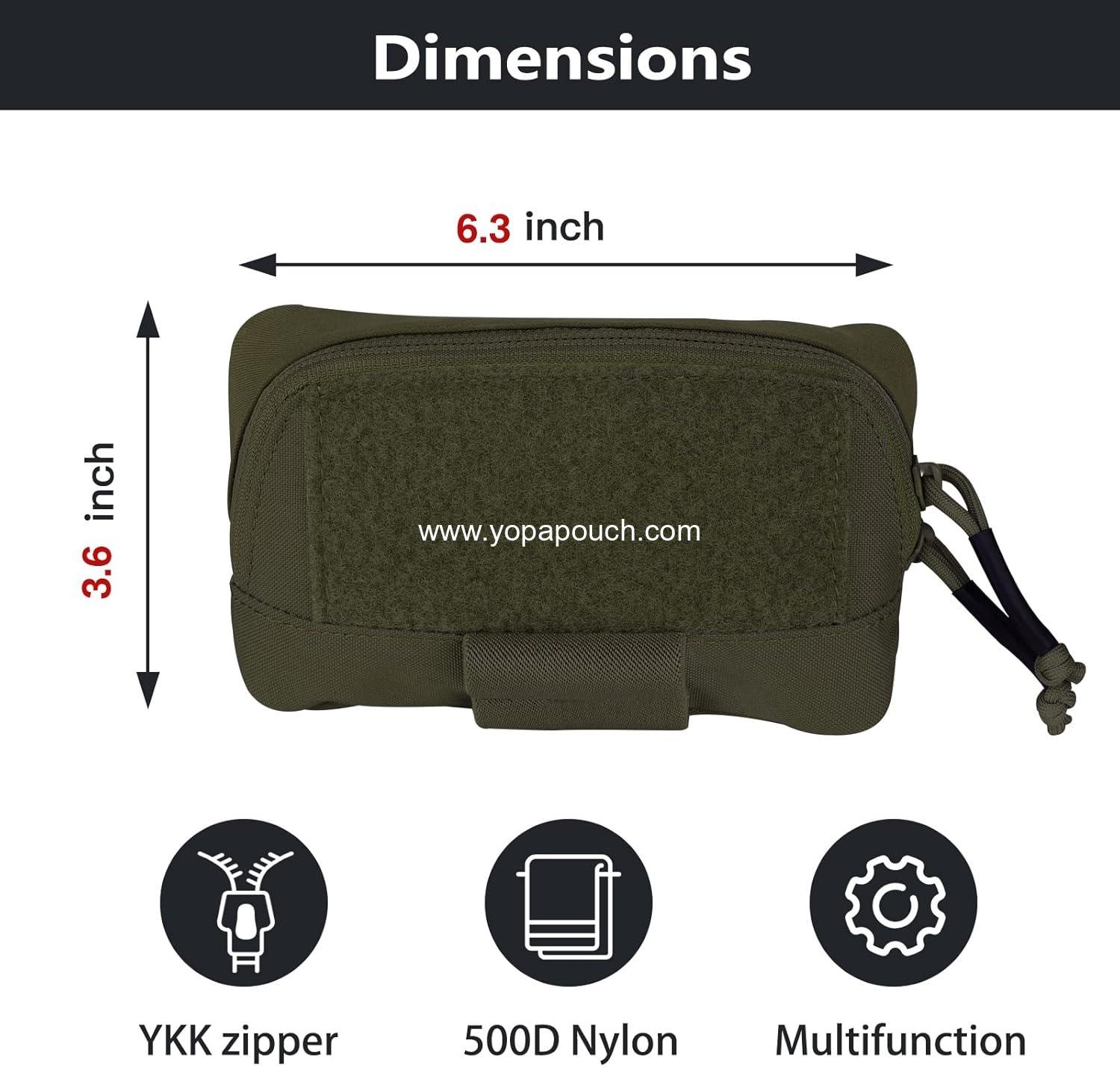 Wholesale Tactical Molle Admin Pouch - Small Organizer Pocket for Tactical Vest, EDC Gun Belt, Molle Platform - Supplier