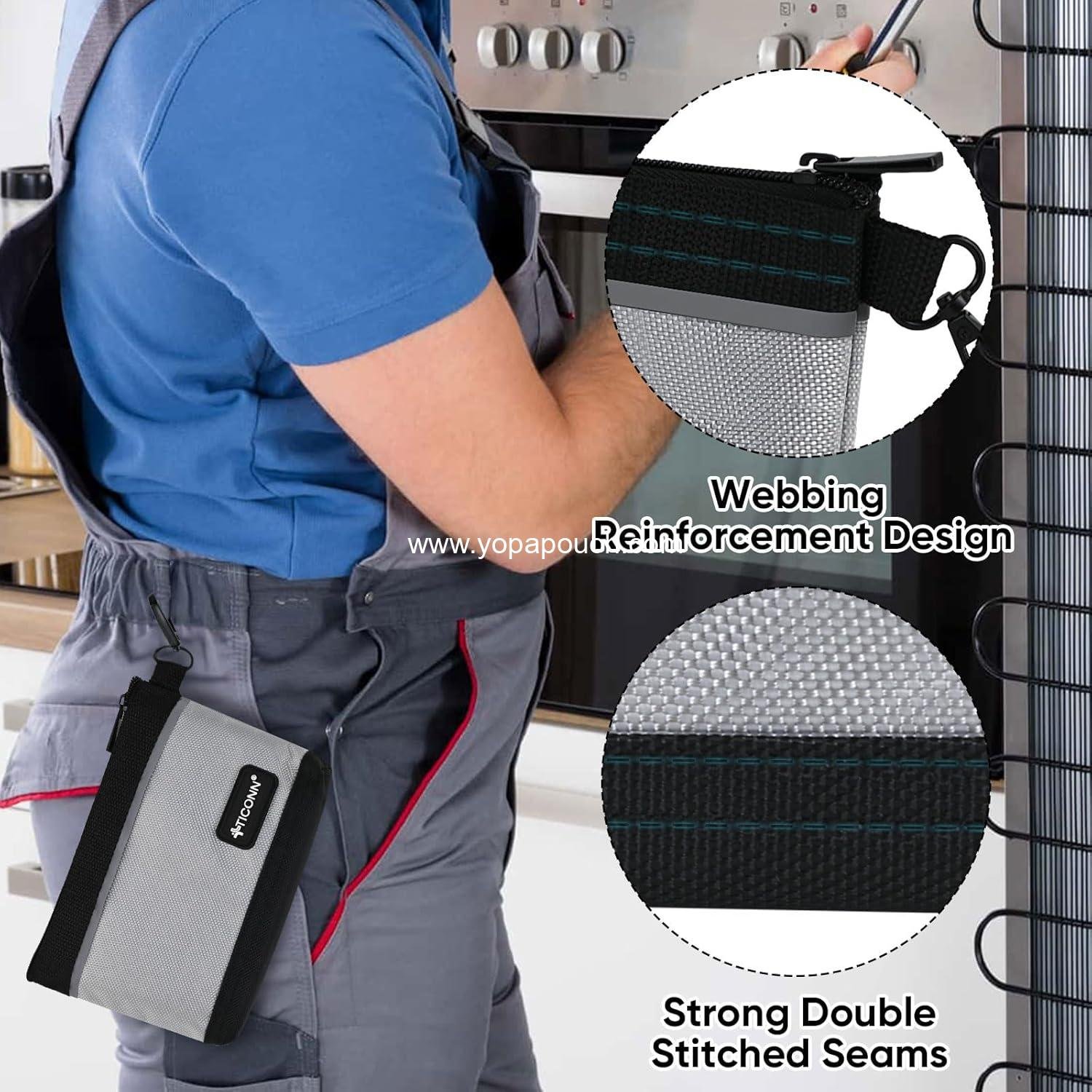 Wholesale 1680D Oxford Small Zipper Tool Pouches Waterproof Utility Bags 9 Pack Combo Supplier